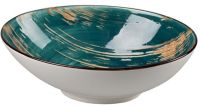 Миниатюра: Салатник 20*14*6см 500мл фарфор Тexture Dark Green Lines  P.L. Proff Cuisine
