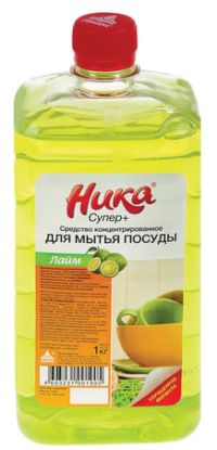 Миниатюра: Средство для мытья посуды 1000мл Ника-супер плюс Лайм