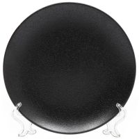Миниатюра: Блюдо 20см керамика,круглое,черное, Крафт