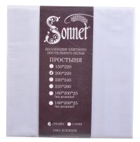Миниатюра: Простыня 200*220, белый,STRIPE, Sonnet