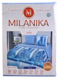 Миниатюра: КПБ Семейный (дуэт) бязь MILANIKA Сити (под215*143-2шт,пр220*240,нав70*70-2 шт)