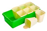 Миниатюра: Набор для рассады поддон+8стаканов