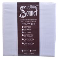 Миниатюра: Простыня 200*240, белый,STRIPE, Sonnet