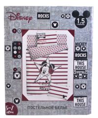 Миниатюра: КПБ 1,5 сп поплин Mickey (нав.70/70,пр.148/215,под.148/210)