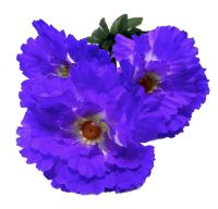 Миниатюра: Цветы искусственные Букет MAXI Гвоздика 3гол. 58см сиреневый B-3-M-1@