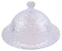 Миниатюра: Блюдо сервировочное для торта 20*13см стекло