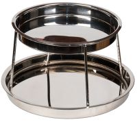 Миниатюра: Стойка для подачи морепродуктов нерж. 28,5*19см, двухярусная P.L. Proff Cuisine