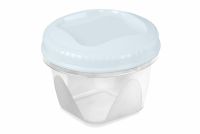 Миниатюра: Банка пласт. 1,2л (148*148*108мм), с завинчивающейся крышкой Тондо цвет голубой (20)