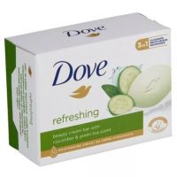 Миниатюра: Мыло туалетное 90г DOVE прикосновение свежести (огурец)