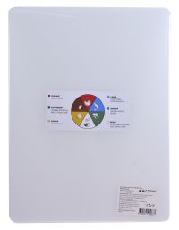 Миниатюра: Доска разделочная пласт. 40*30*1см Профи белая