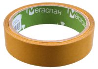 Миниатюра: Лента клейкая (скотч) двусторонняя 25мм*10м, полипропиленовая основа (72)