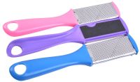 Миниатюра: Пяткочистка двухсторонняя, с прямой ручкой, пластм+мет
