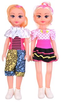 Миниатюра: Кукла пластиковая широкая 31 х 9см - мягкий пластик (полая), резин голова