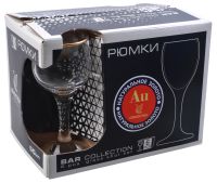 Миниатюра: Набор рюмок 6шт 55мл Золотая кайма