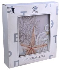 Миниатюра: Скатерть 220см круглая Этель Коралловый риф