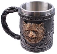 Миниатюра: Кружка 400мл Медведь фарфор