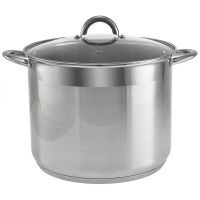 Миниатюра: Кастрюля нерж. 17л (30см), высокая 24см, ст. крышка нерж. ручки индукция WEBBER