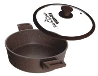 Миниатюра: Кастрюля ал. 5л (26см), ст. крышка с силиконом, пласт. ручки, а/п индукция МЕЧТА Венеция