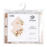 Миниатюра: Салфетка сервировочная 4шт 40*40см  Этель Christmas snowman