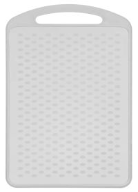 Миниатюра: Доска разделочная пласт. 28,9*18,5*0,45см, средняя, серая