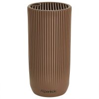 Миниатюра: Подставка для ножей пласт. 23*11см, круглая, внутр. съемная часть ALPENKOK коричневая