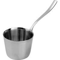 Миниатюра: Кокотница нерж. 110мл (13,8*6*5,5см) средняя без покрытия