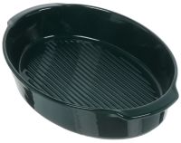 Миниатюра: Форма для запекания (выпечки) керамика 28,2*18,7*5,2см 1,2л овальная,Daniks Эмеральд