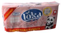Миниатюра: Туалетная бумага 2сл 8 рулонов Лока Софт