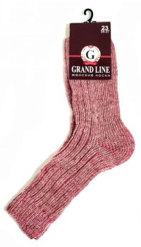 Миниатюра: Носки женские 23р тёплые GRAND LINE