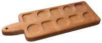 Миниатюра: Доска-менажница для подачи на 5 шотов Adelica, 30*13*1,8см, берёза