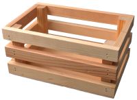 Миниатюра: Кашпо деревянное 20*13*9.5 см Classic, трёхреечное