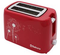 Миниатюра: Тостер 750Вт, подогрев,красный SAKURA