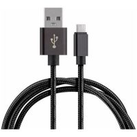 Миниатюра: Кабель для зарядки мобильного телефона разъем USB/USB-C, кабель 100см, 2А Energy ET-25 черный