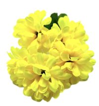 Миниатюра: Цветы искусственные Букет Гортензия 5шт 32см желтая BD-3-2 @