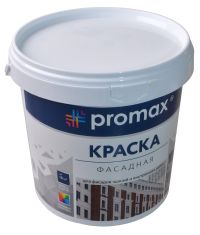 Миниатюра: Краска 1,5кг, акриловая, фасадная PROMAX белая (8)