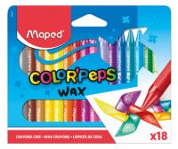 Миниатюра: Мелки восковые 18цв. MAPED Color Peps Wax 861012 к/к