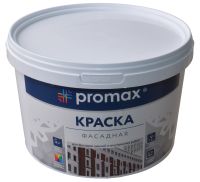 Миниатюра: Краска 2,8кг, акриловая, фасадная PROMAX белая (4)@