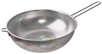 Миниатюра: Дуршлаг нерж. 28,5см, 2 нерж. ручки (длинная и короткая) LaDina