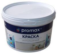 Миниатюра: Краска 2,8кг, акриловая, для стен и потолков PROMAX белая (4)