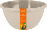 Миниатюра: Миска (салатник) пласт. 2,6л, мерная шкала SugarSpice Корица латте (18)