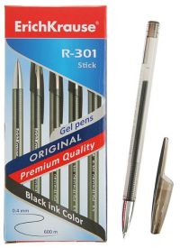 Миниатюра: Ручка гелевая черная, 0,5мм EK R-301 Original Gel 42721