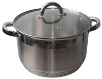 Миниатюра: Кастрюля нерж. 6,7л, ст. крышки, нерж. ручки, 7-слойное капс. дно, индукция@