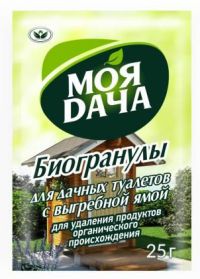 Миниатюра: Биогранулы для дачных туалетов с выгребной ямой 25г МОЯ ДАЧА