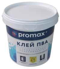 Миниатюра: Клей ПВА 1кг строительный PROMAX (1)