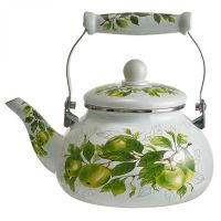 Миниатюра: Чайник эм. 2,5л, керам. ручка индукция METALLONI Яблоки(8)