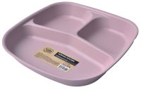 Миниатюра: Тарелка пласт. 230*215*35мм, трехсекционная Hobby Life Kitchen цвет микс