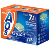 Миниатюра: Капсулы для посудомоечных машин 25шт AOS Crystal гибридные