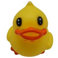 Миниатюра: Игрушки резиновые Утенок16см /сетка R-441
