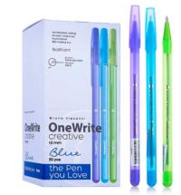 Миниатюра: Ручка шар. BV OneWrite Creative синяя,1,0мм,асс.