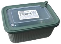 Миниатюра: Контейнер для продуктов пласт. 1,05л (170*125*85мм), прямоугольный с клапаном SOFT CHEF зеленый